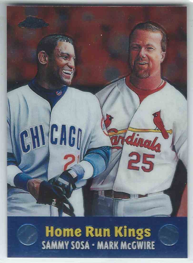 Topps Chrome Combos Home Run Kings Sammy Sosa Mark Mcgwire Tc On