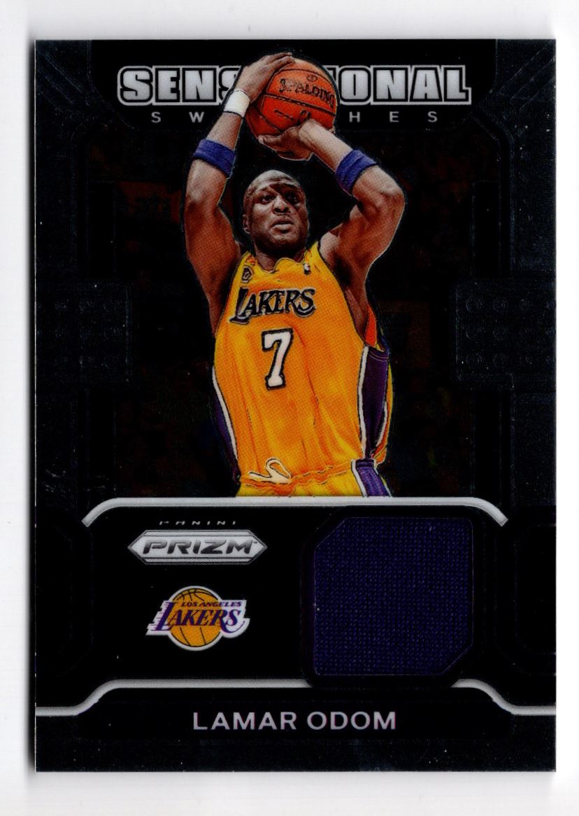 Panini Prizm Sensational Swatches Lamar Odom Sw Lod On Kronozio