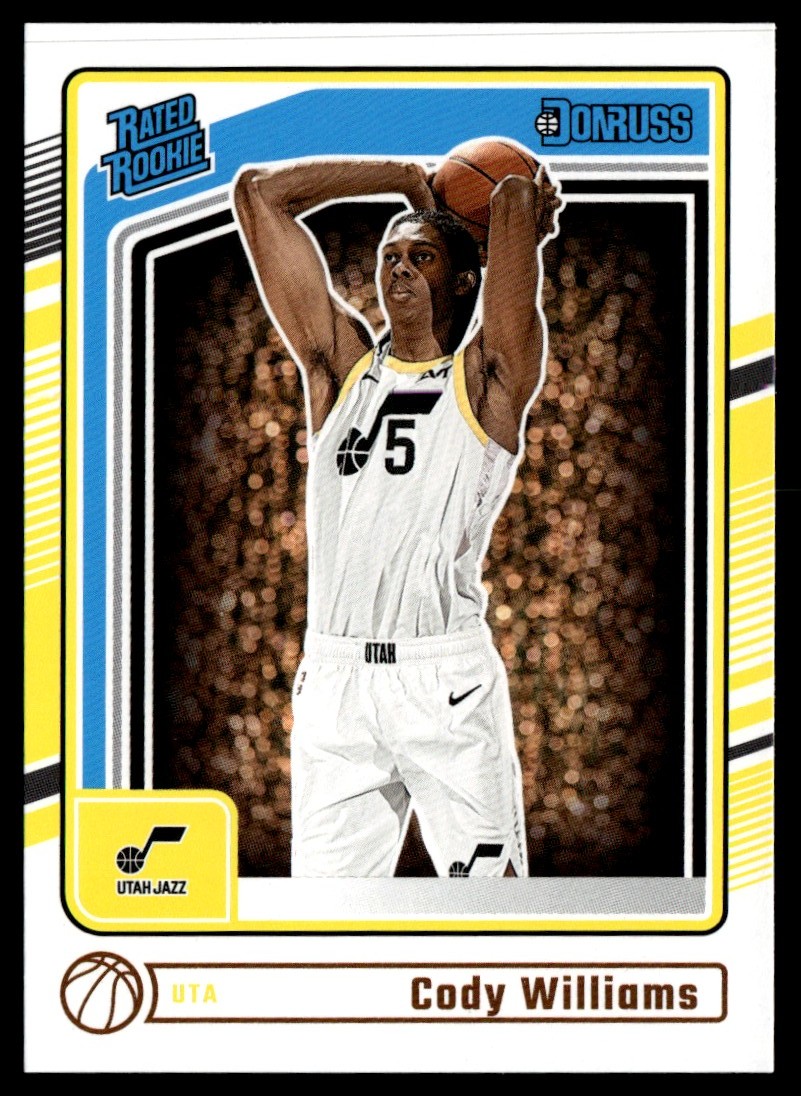 2024-25 Donruss Base Rated Rookie Cody Williams RC Utah Jazz #230