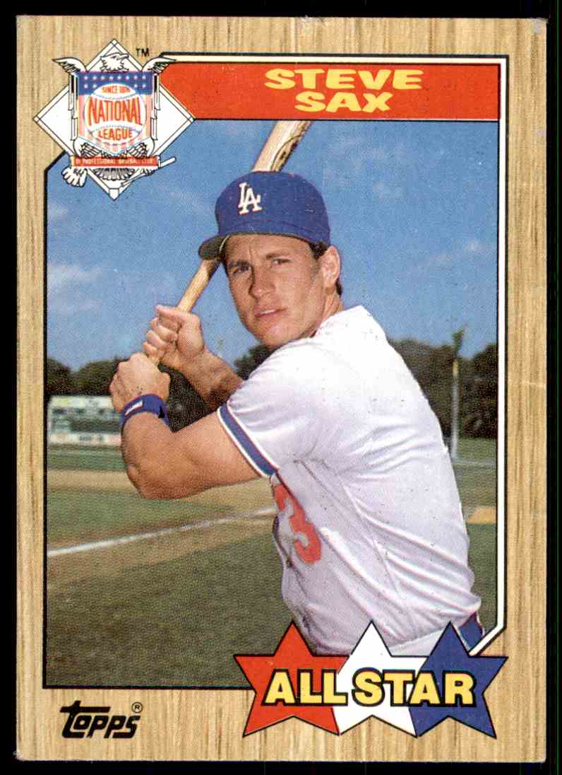 1987 Topps All Star Steve Sax 596 EBay