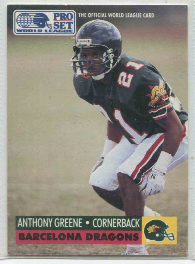 1991 Pro Set World League Anthony Greene #5 on Kronozio