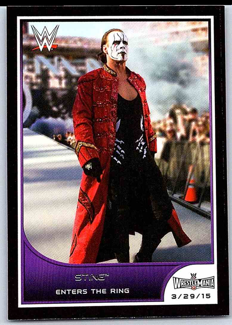 Sting #8 WWE Road to combat 2016 TOPPS TRADING CARD