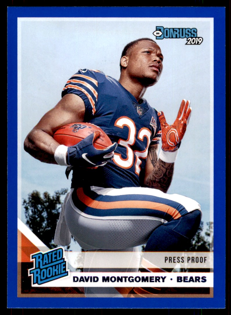 2019 Donruss Blue Press Proof David Montgomery #311
