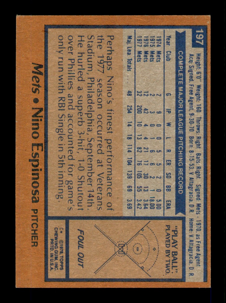 Topps Baseball #1-250 1978 - TÚ ELIGES - Completa tu conjunto - Imagen 393 de 499