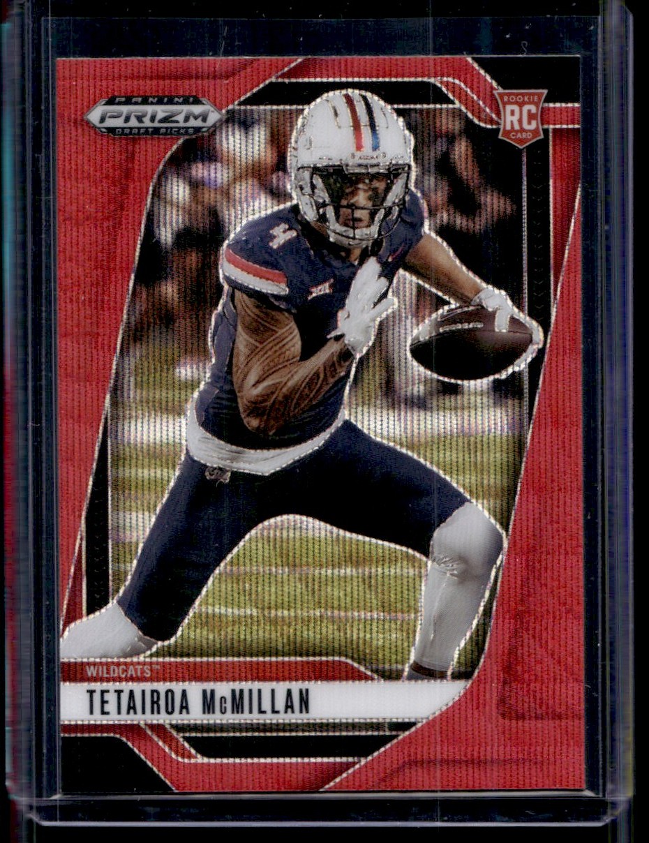 2025 Panini Prizm Draft Picks Red Wave Tetairoa McMillan RC