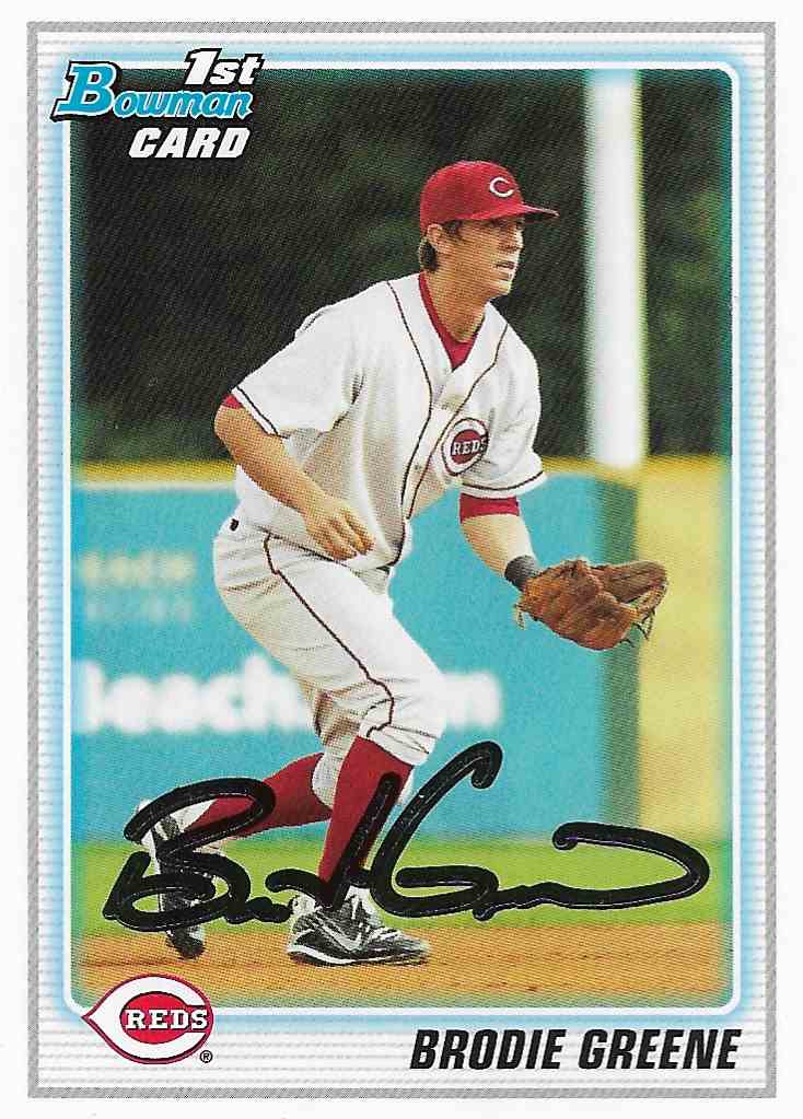 2010 Bowman Draft Picks & Prospects Brodie Greene #BDPP29