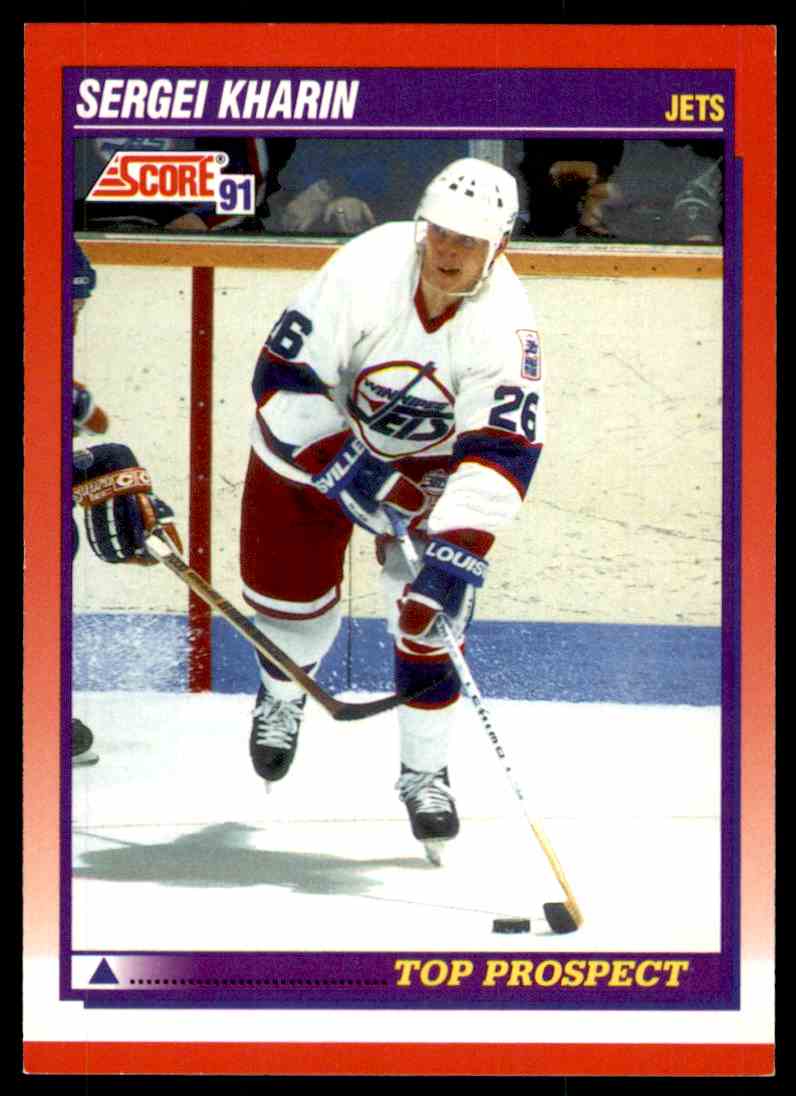1991-92 Score Canadian Bilingual Sergei Kharin #284