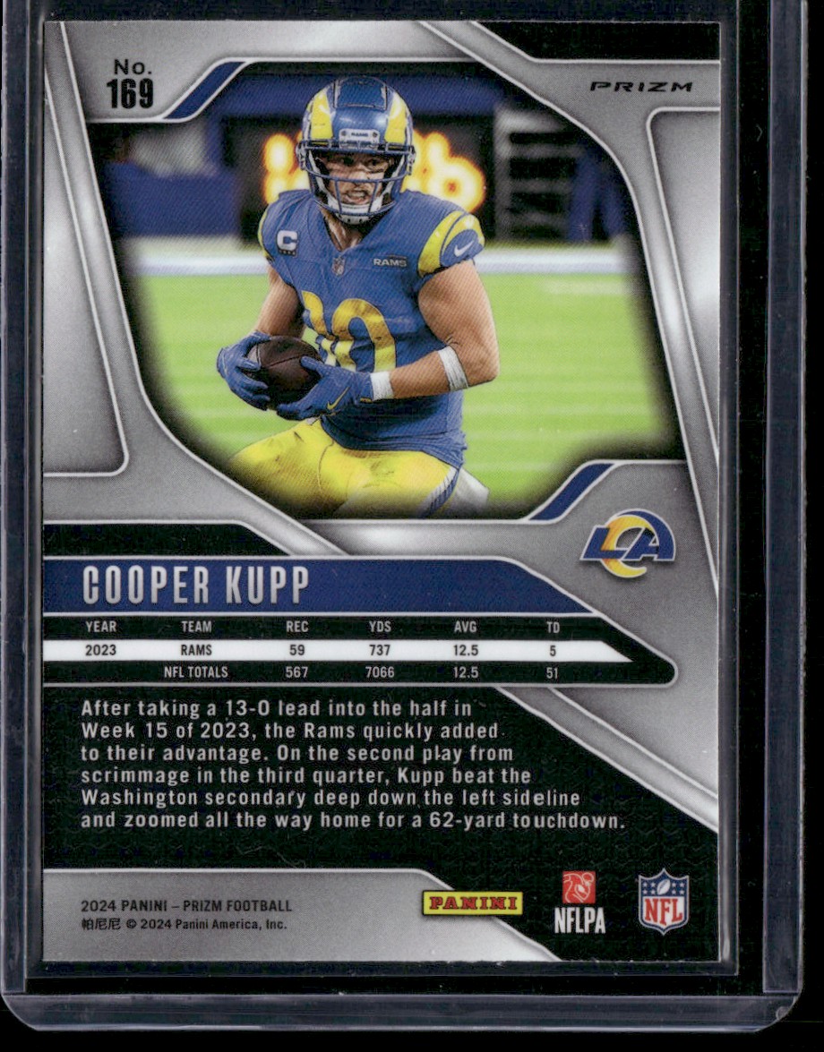 2024 Panini Prizm Cooper Kupp #169 card back image