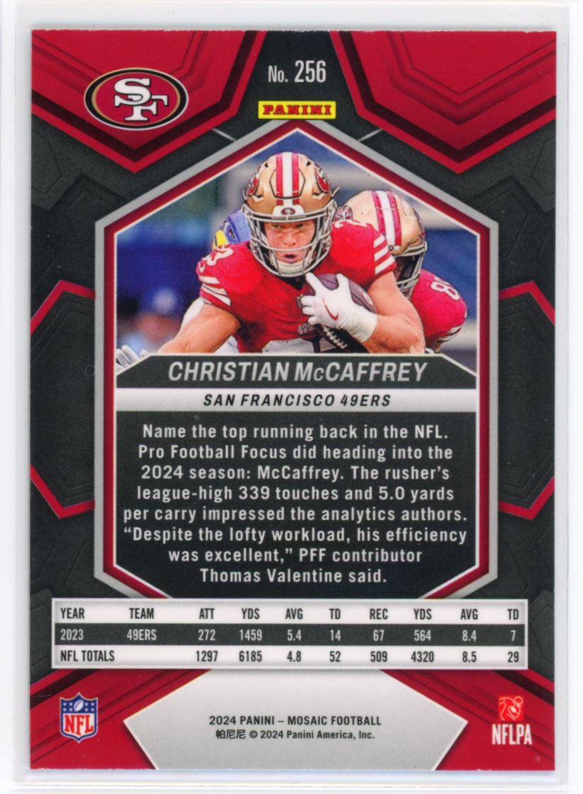 2024 Panini Mosaic Christian McCaffrey San Francisco 49ers #256 | eBay