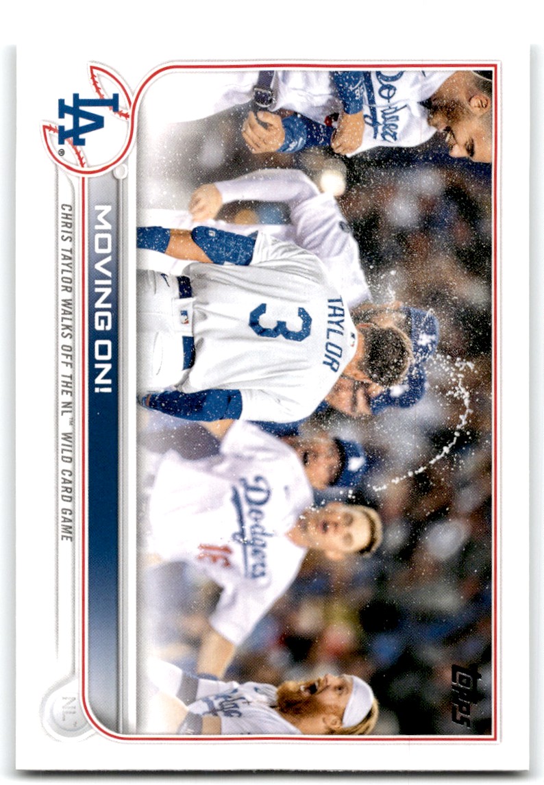 teru4si8su 　MLB Dodgers 2022 MLB Topps NOW 918 DODGERS FASTEST 2 100 WINS IN 21 YEARS Blue