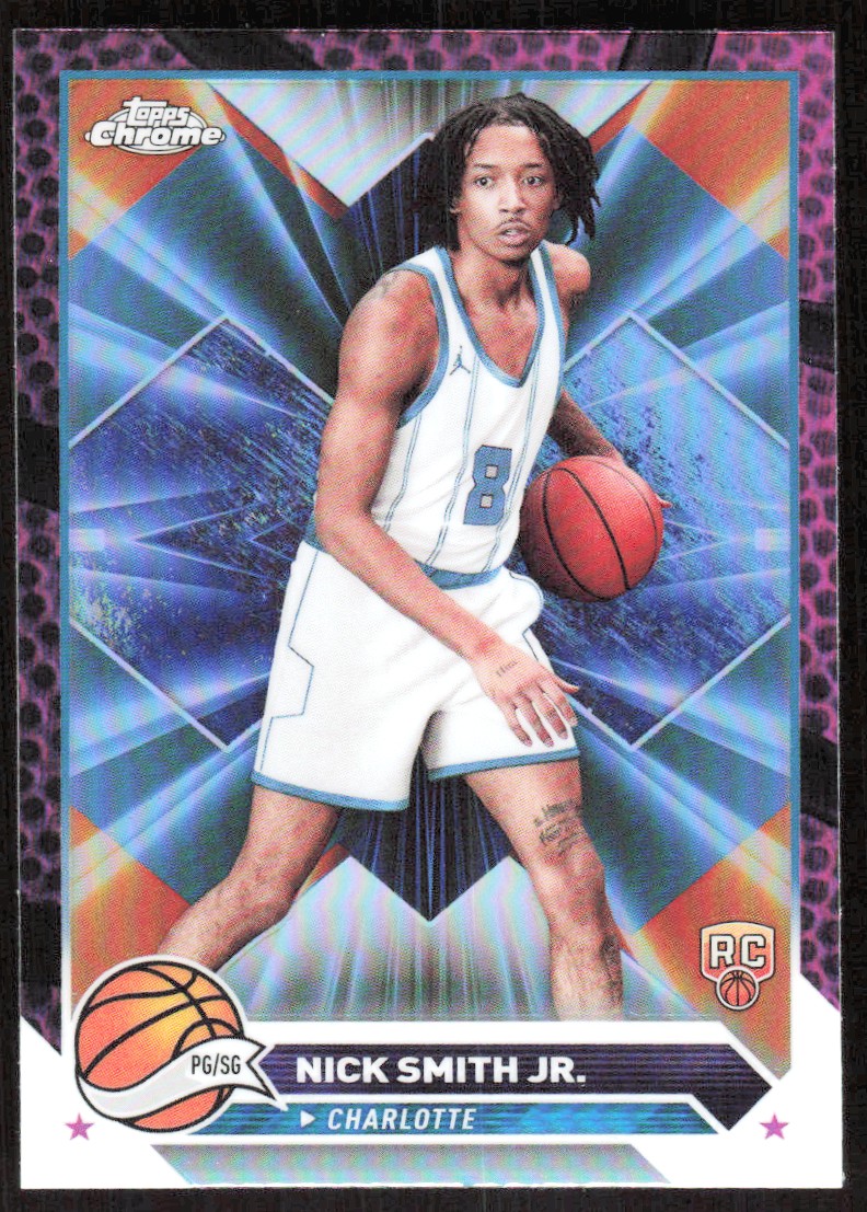 2024-25 6505E TOPPS CHROME PURPLE BASKETBALL REFRACTOR Nick Smith