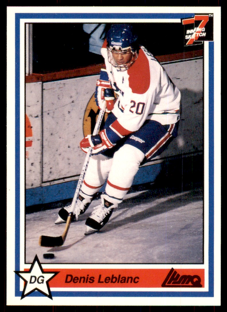 1990-91 7th Inning Sketch QMJHL Denis Leblanc Saint-Hyacinthe