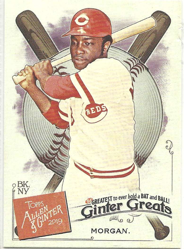 2019 Topps Allen & Ginter Ginter Greats Joe Morgan #GG-26