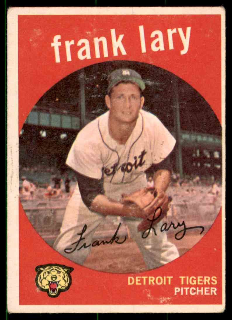 1959 Topps Frank Lary #393 card front image