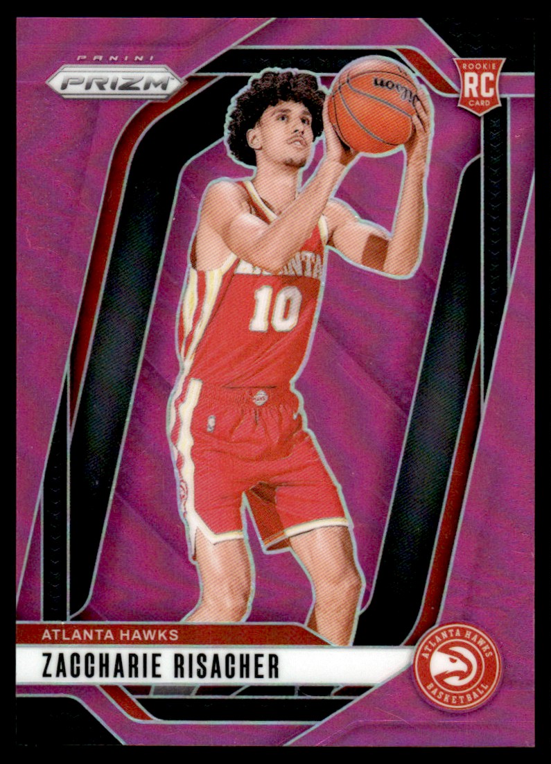 2024-25 Prizm Pink Prizms Zaccharie Risacher Rookie 011/249