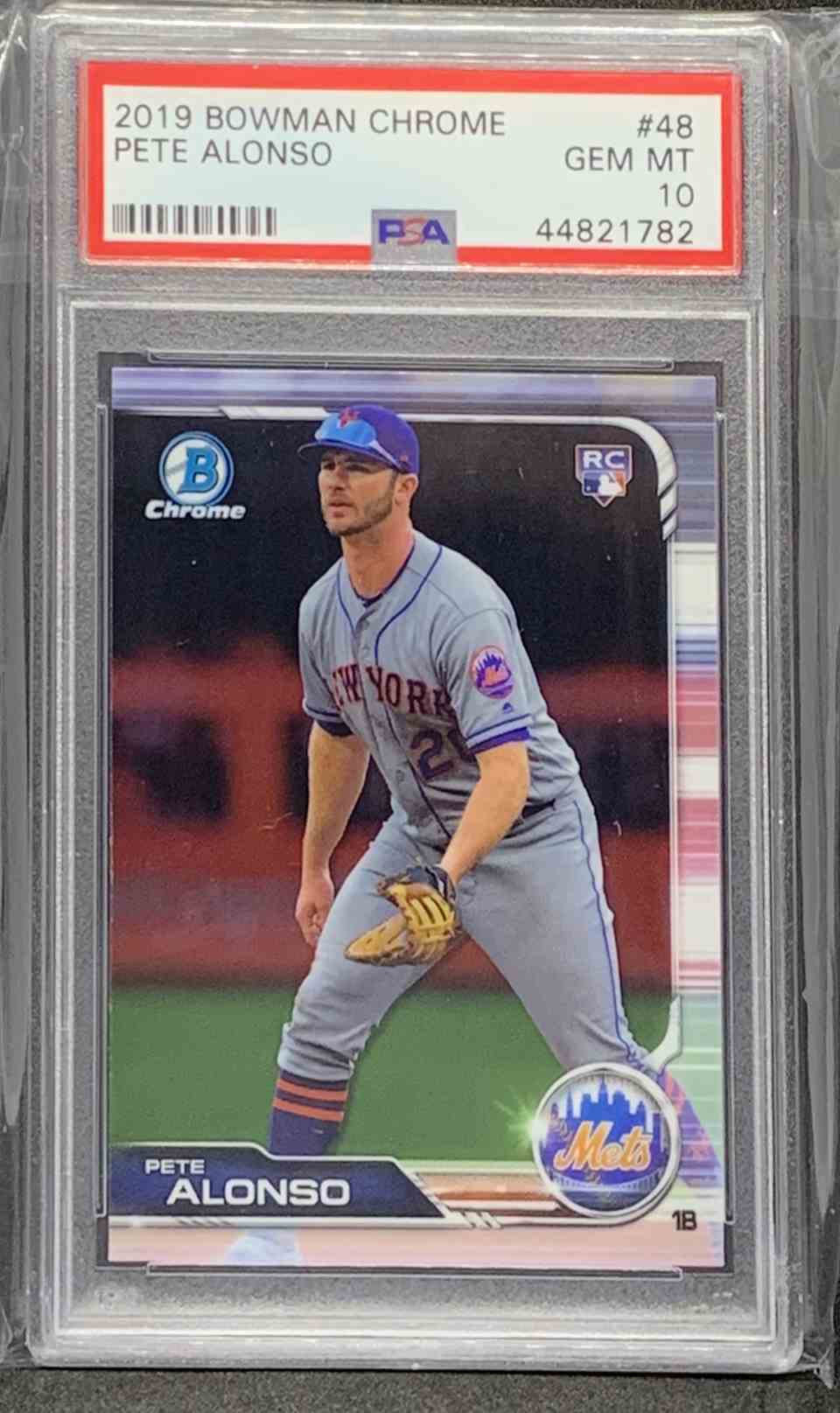 2019 BASE PETE ALONSO RC PSA 10 NEW YORK METS #48 ROOKIE CARD | eBay