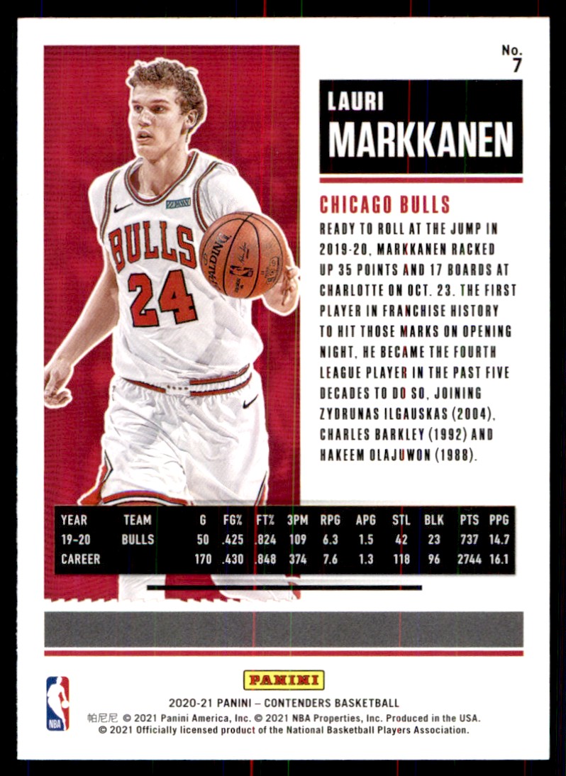 Lauri Markkanen RC auto panini マルカネン Panini Lauri Markkanen Basketball Autographed Sports Trading Cards