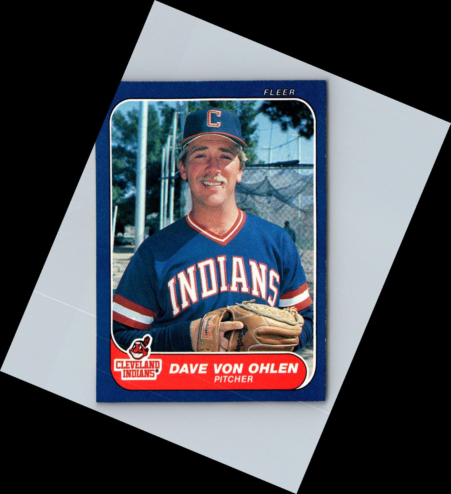 1986 Fleer Dave Von Ohlen #597