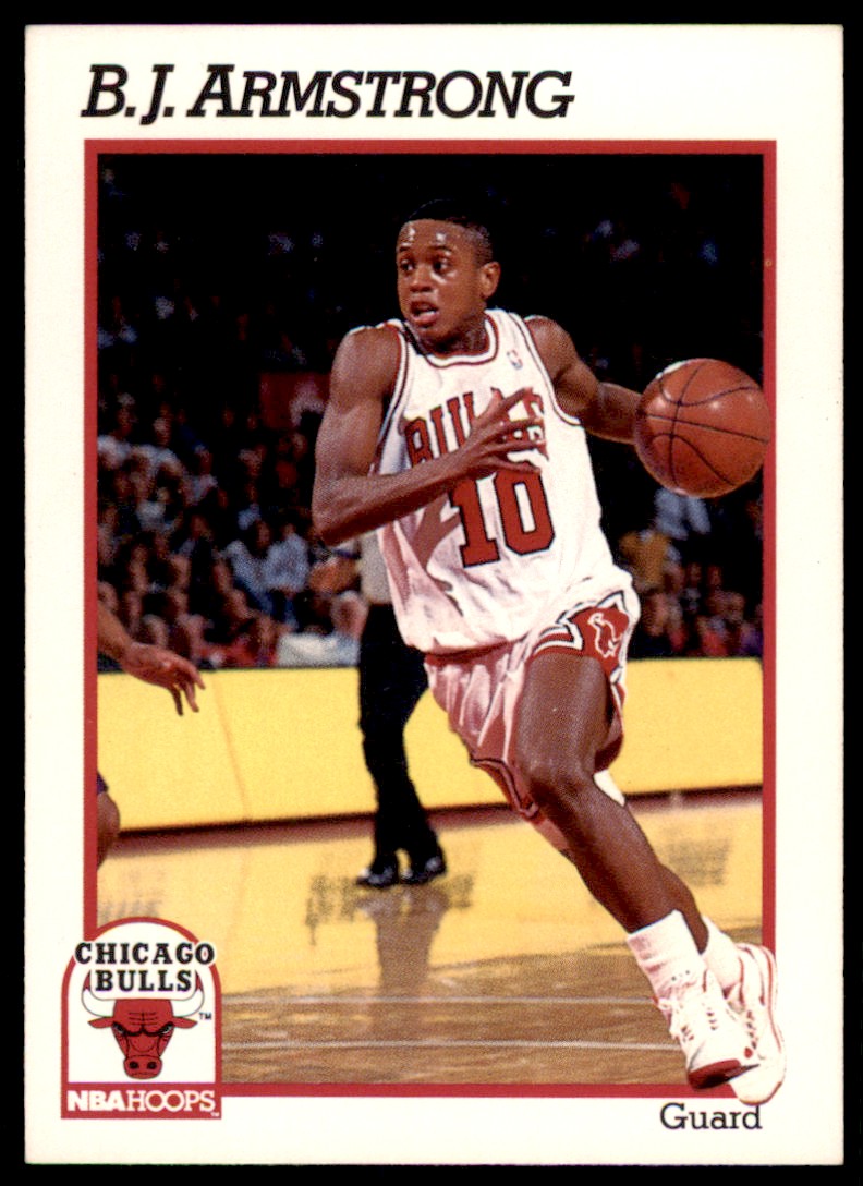 1991-92 NBA Hoops B.J. Armstrong . Chicago Bulls #26 | eBay