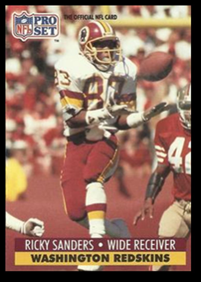 1991 Pro Set Ricky Sanders 684 on Kronozio