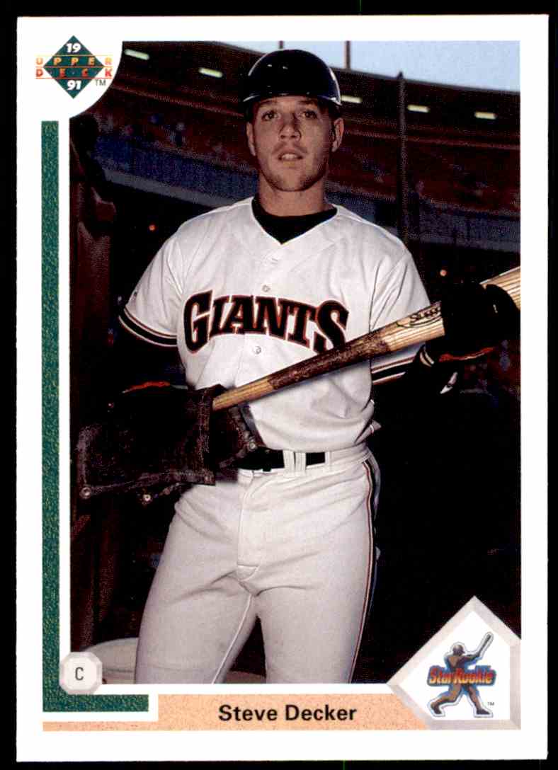 1991 Upper Deck UD MLB Steve Decker #25
