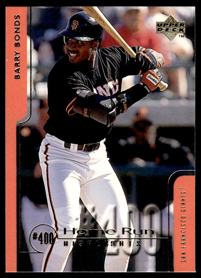 barry bonds holographic card Pinnacle 1996 Denny's Hologram #8 Full Motion Sports Trading Barry Bonds Baseball Cards 