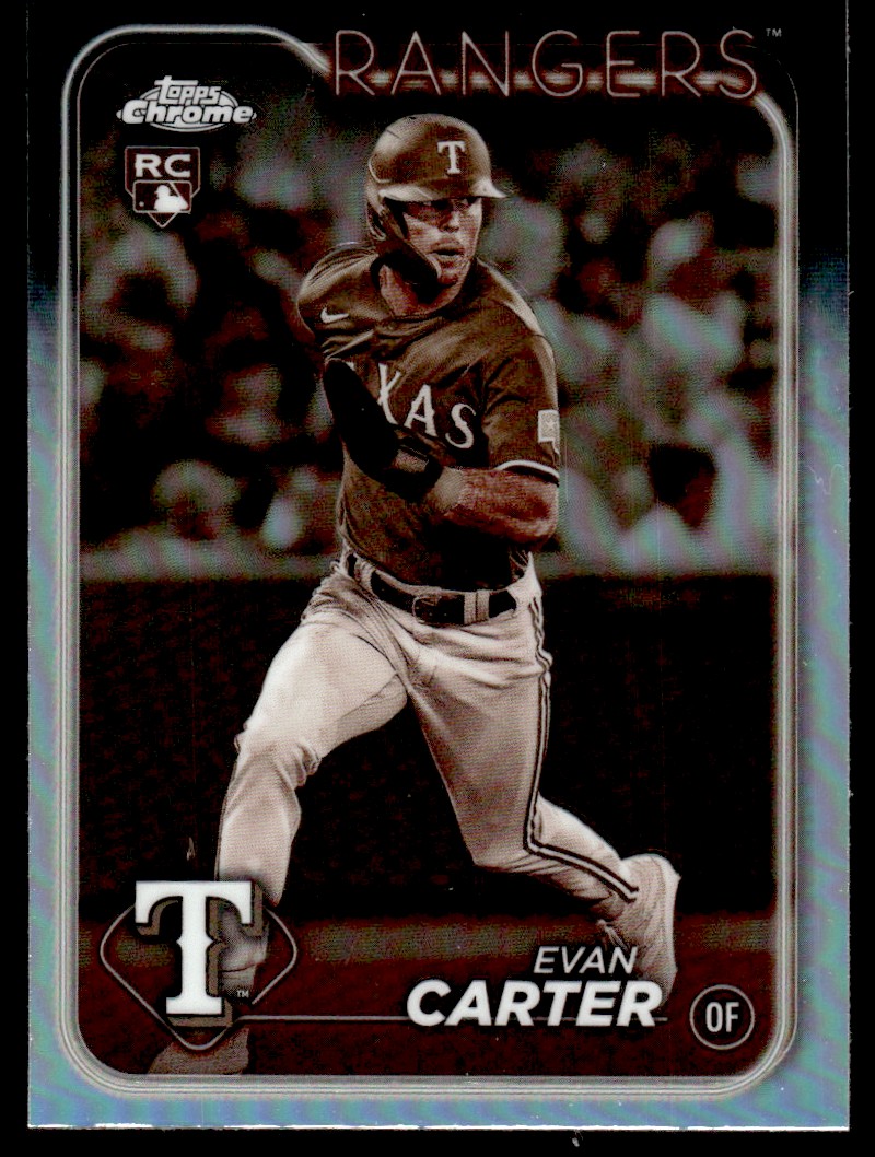 TOPPS 以外　 EVAN CARTER 2024 Topps Chrome Sepia Refractor Evan Carter RC Texas Rangers