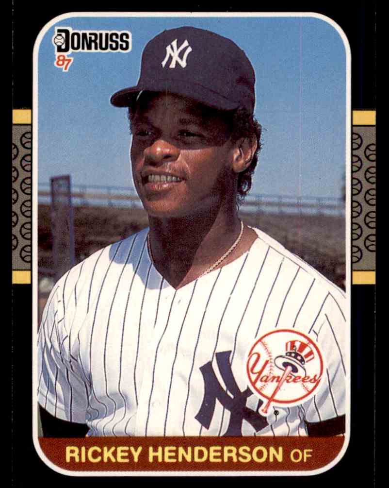 1987 Donruss MLB Rickey Henderson #228