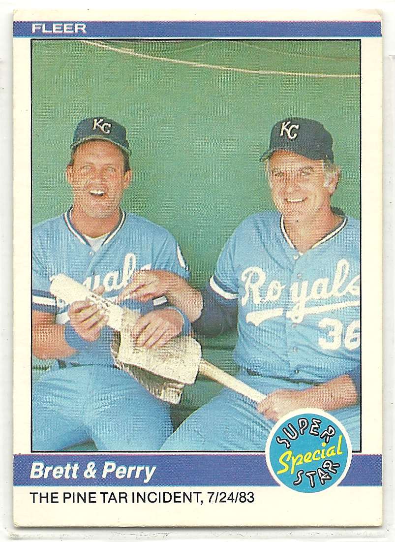 1984 Fleer George Brett/Gaylord Perry #638