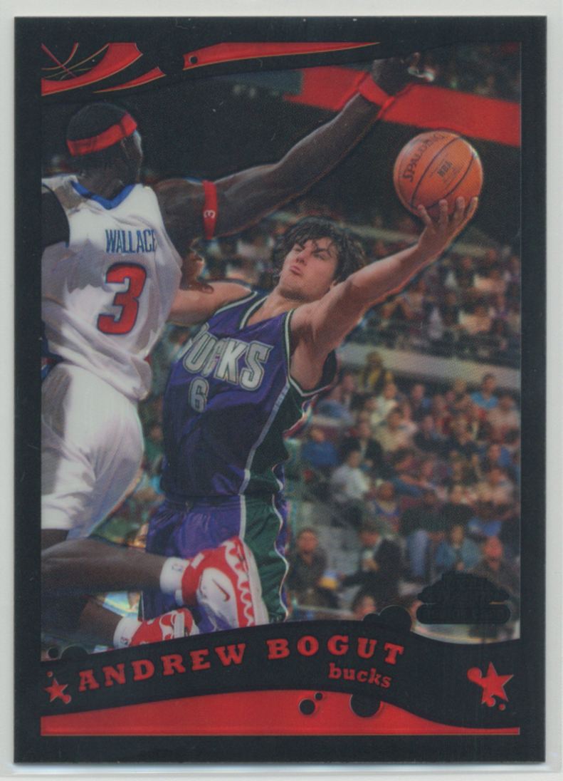 Andrew Bogut 2005 Topps Chrome #210 Black Refractor /399 Price
