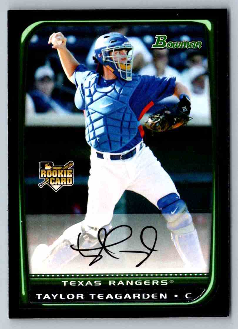 2008 Bowman Draft Picks & Prospects Taylor Teagarden #BDP35