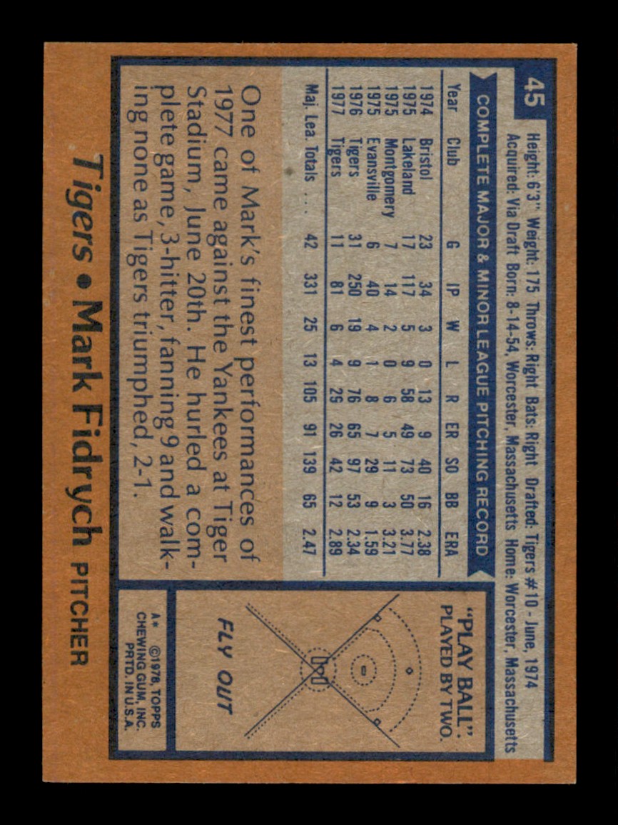 Topps Baseball #1-250 1978 - TÚ ELIGES - Completa tu conjunto - Imagen 90 de 499