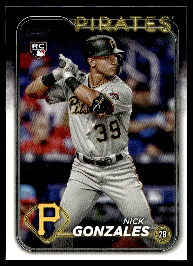 Nick Gonzales 2024 Topps Series 1 Rookie Card RC #168 Pittsburgh
