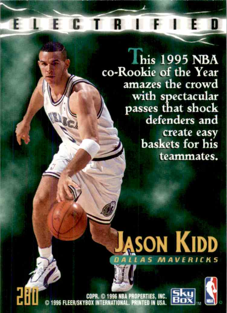 1996-97 Skybox Electrified Jason Kidd #280 on Kronozio