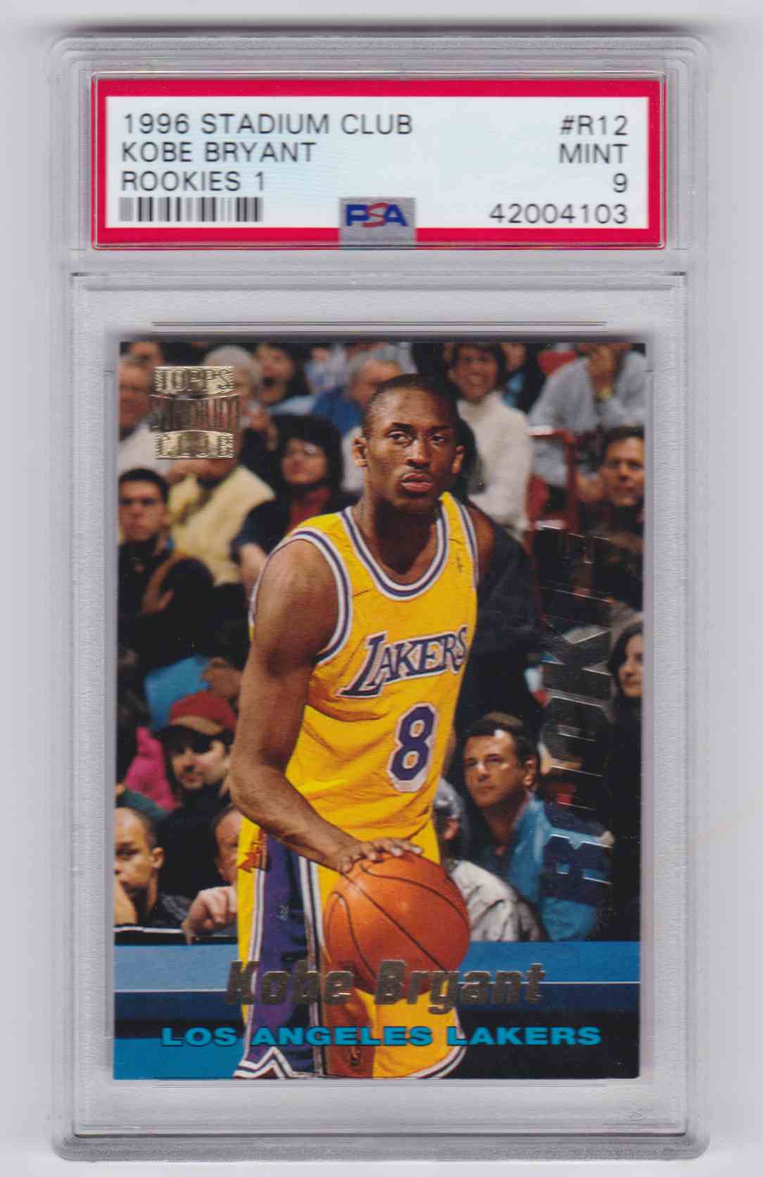 topps stadium club kobe bryant rookie card