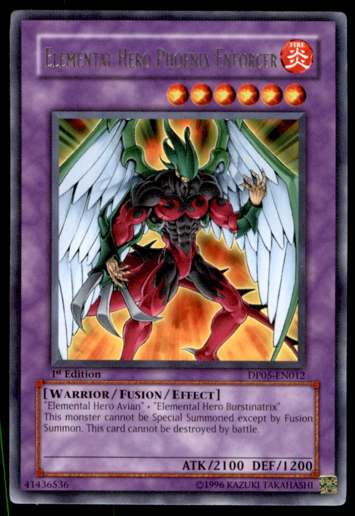 遊戯王OCG デュエルモンスターズ Elemental Hero Shining Phoenix Enforcer Yu-Gi-Oh! Elemental Hero Phoenix Enforcer #DP05-EN012 1st Edition