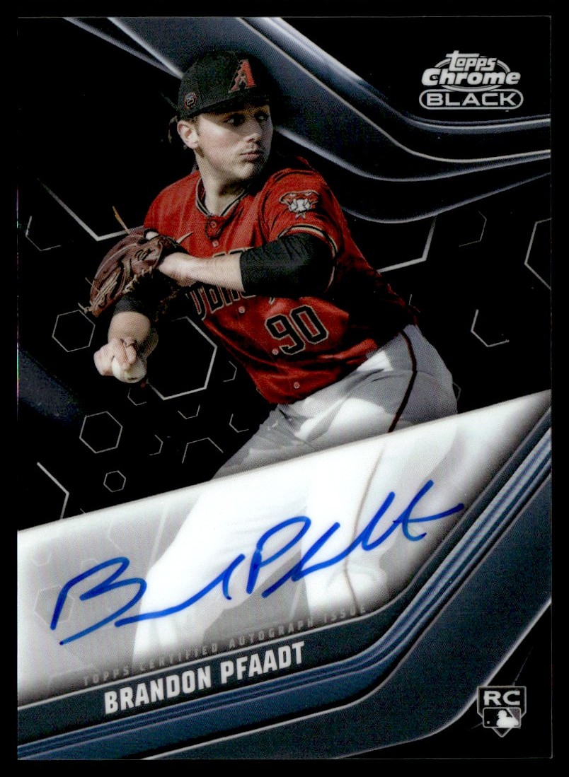 2023 Topps Chrome Black Rookie Auto Brandon Pfaadt #CBA-BPF | eBay