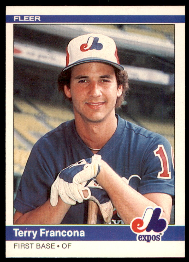 1985 Fleer #398 Terry Francona VG Montreal Expos