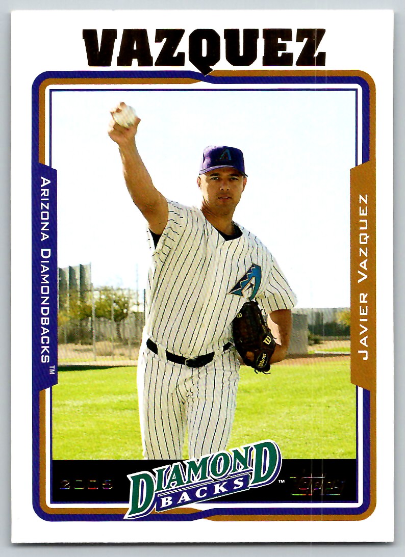 2005 Topps Updates & Highlights Javier Vazquez #UH82