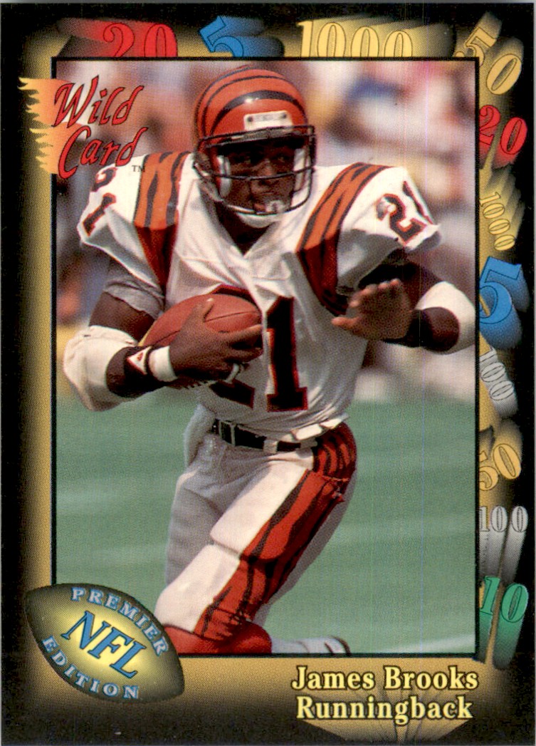 1991 Wild Card James Brooks Cincinnati Bengals #129 NFL Football