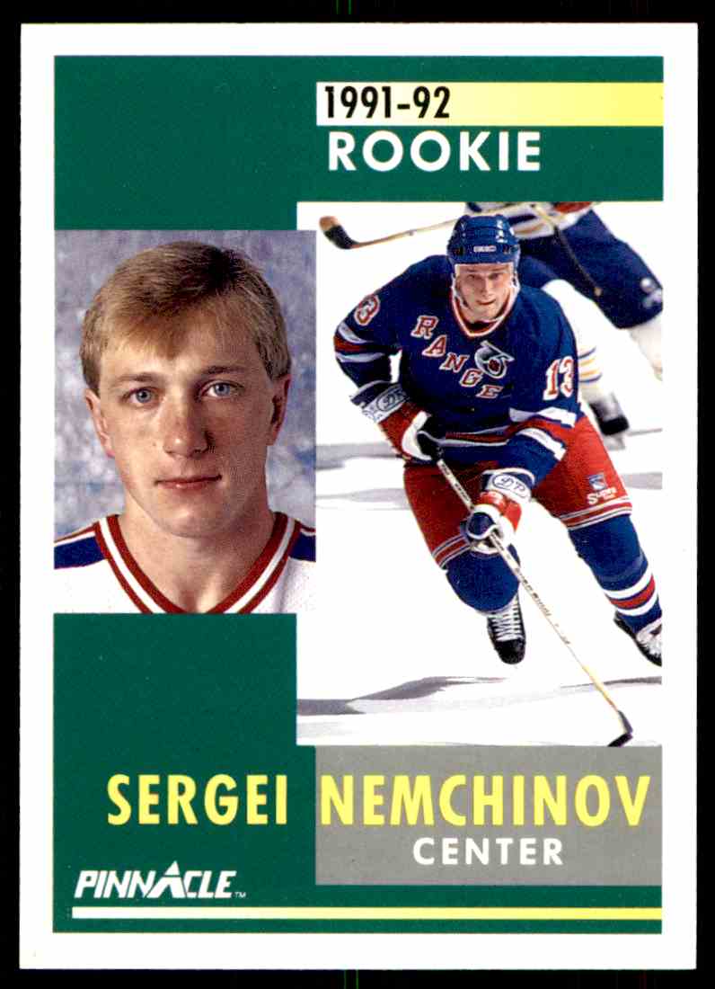 1991-92 Pinnacle Sergei Nemchinov #317 on Kronozio