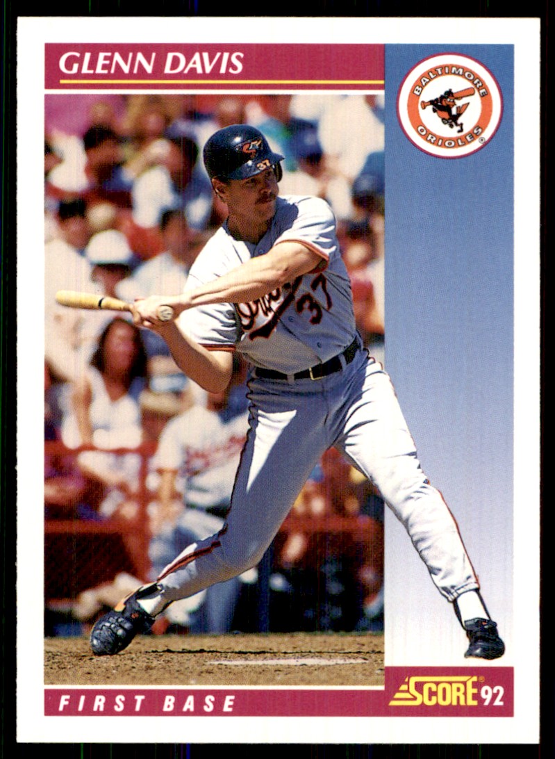 1992 Score Glenn Davis Baltimore Orioles #615 | eBay