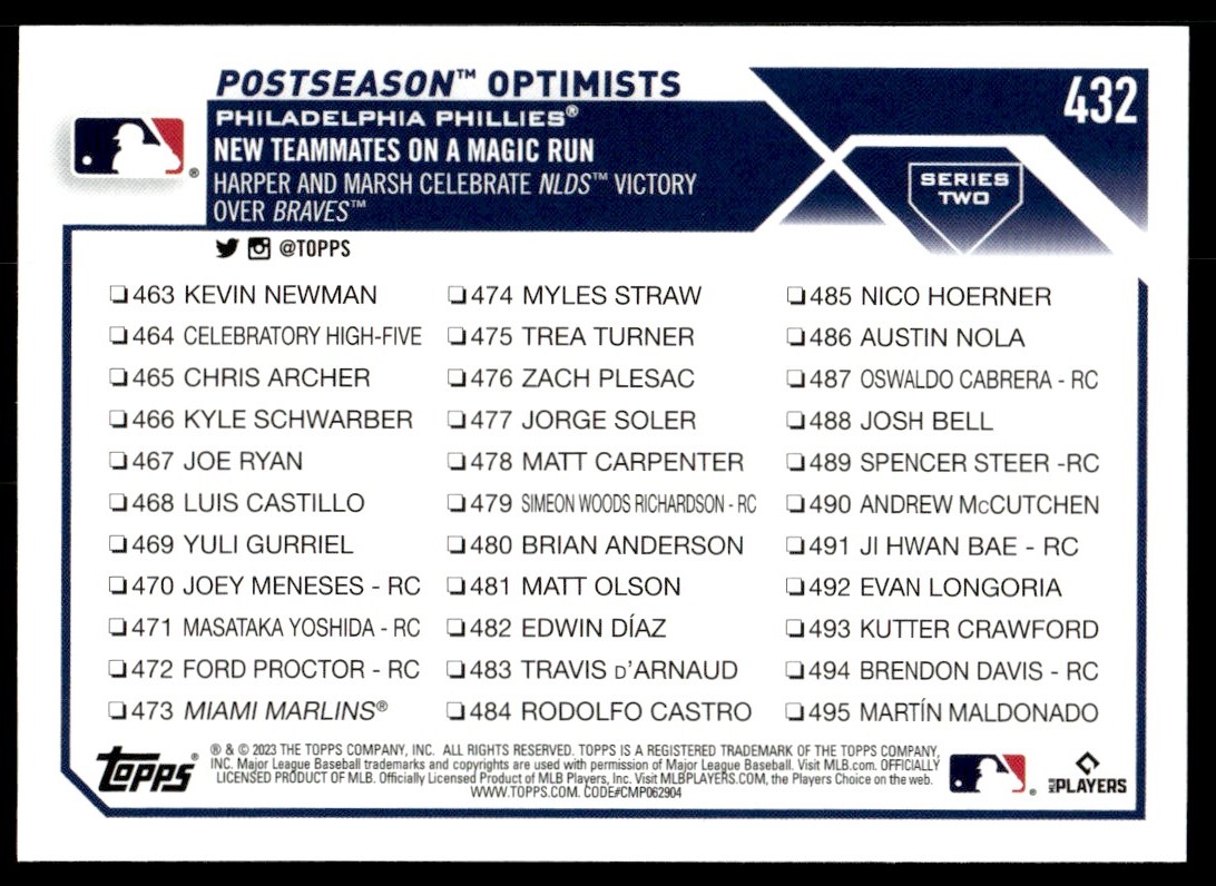 2023 Topps Series 2 Kevin Newman #25 card back image