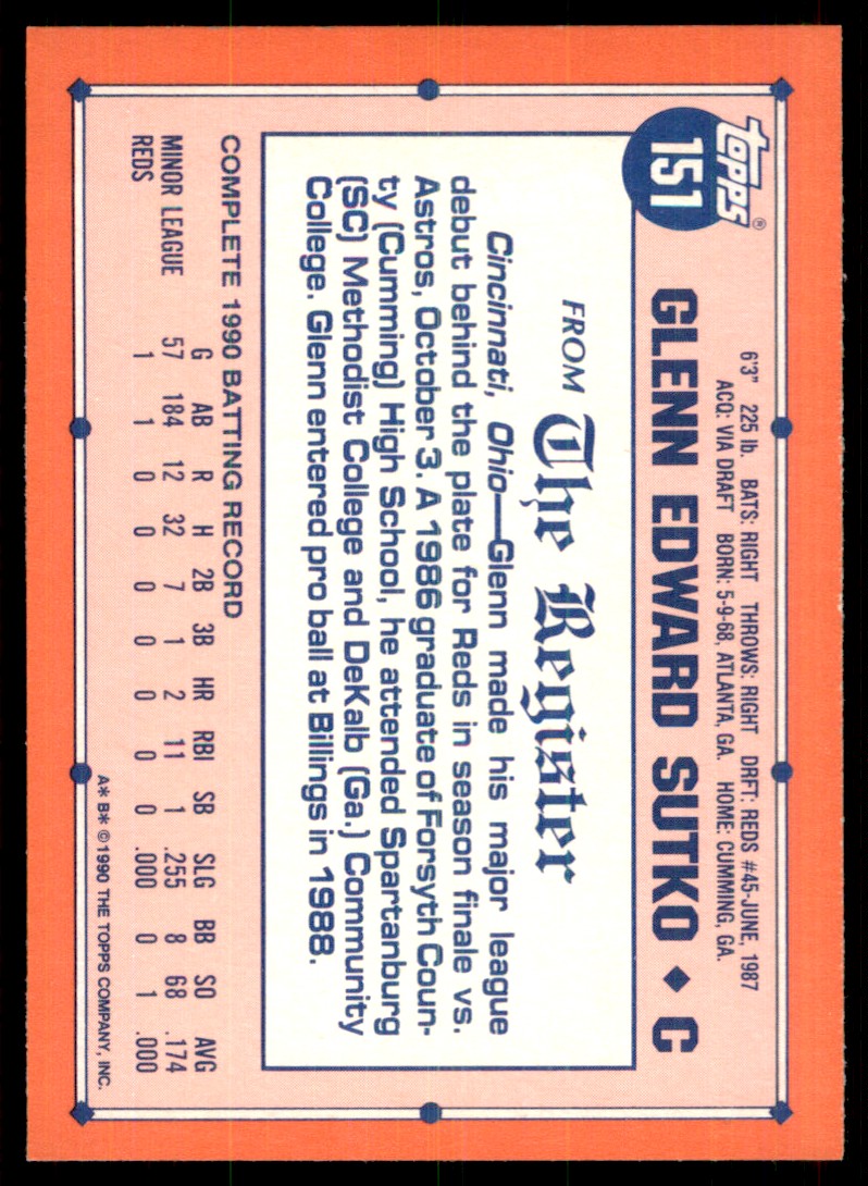 未開封　1990 TEAMSET MAJOR LEAGUE CARD topps 1990 Topps Major League Debut Mike Bell Atlanta Braves #14