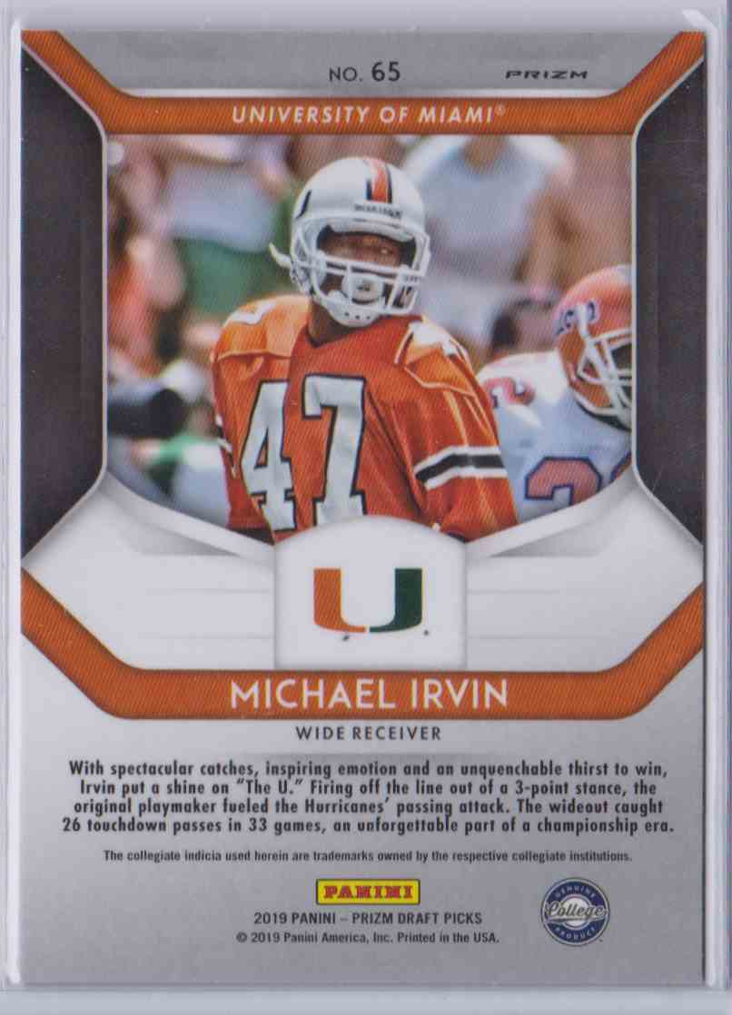 michael irvin university of miami jersey