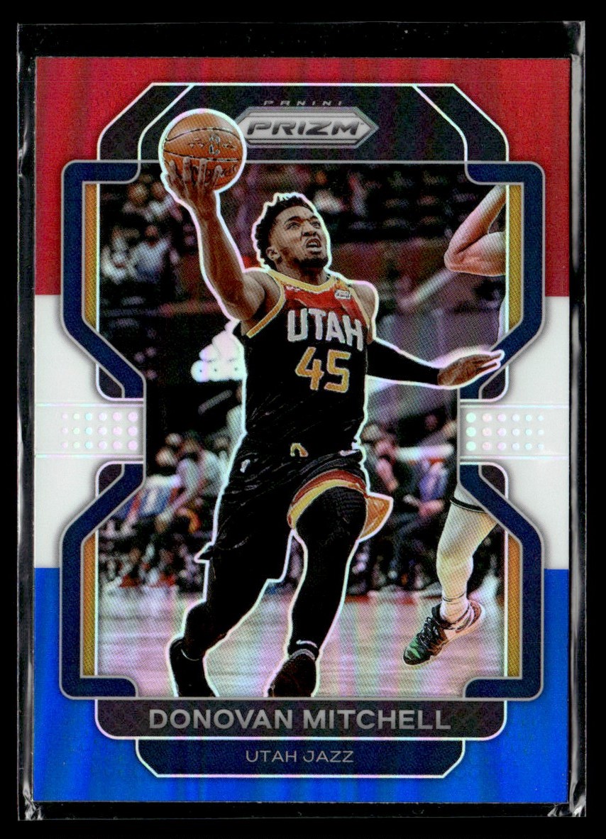 2021-22 Panini Prizm RWB Donovan Mitchell Utah Jazz #72 | eBay
