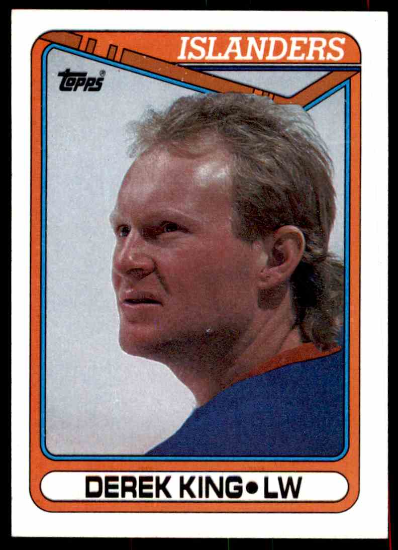 1990-91 Topps NHL Derek King #128