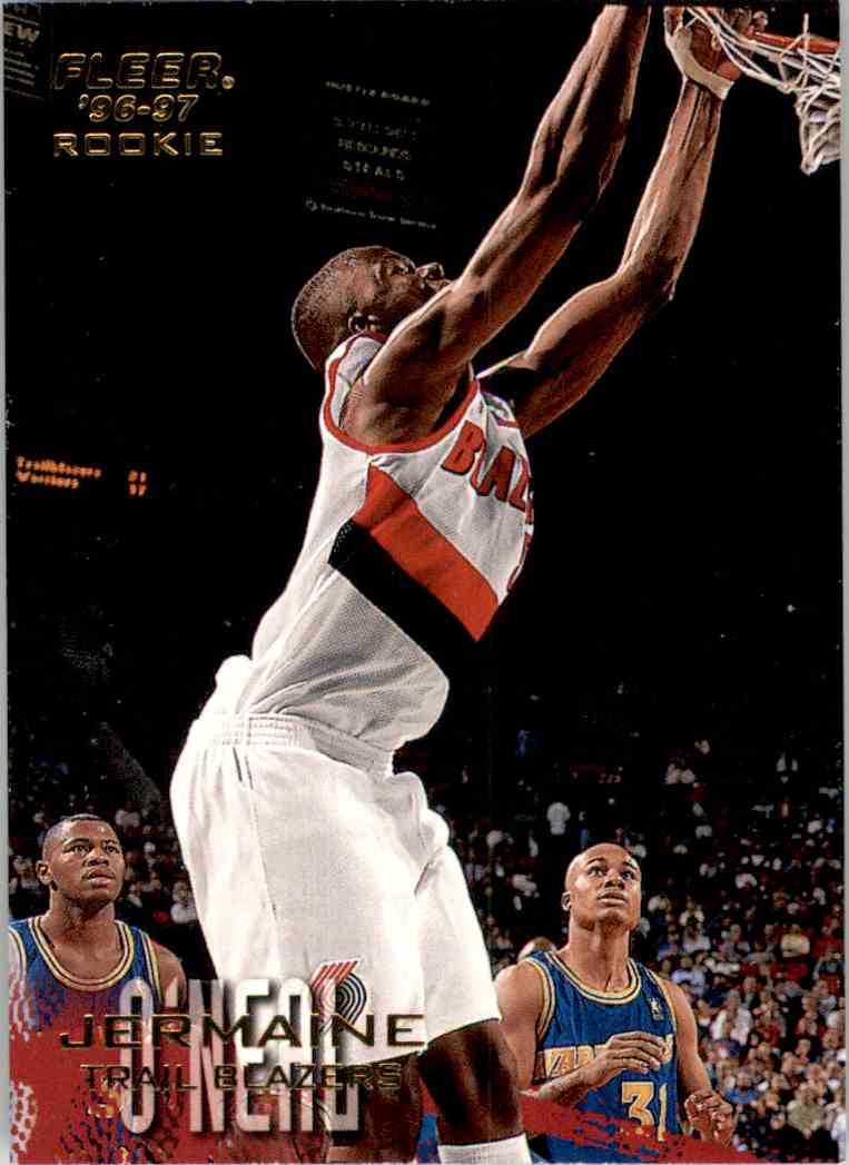 1996-97 Fleer Jermaine O'Neal RC #242 card front image