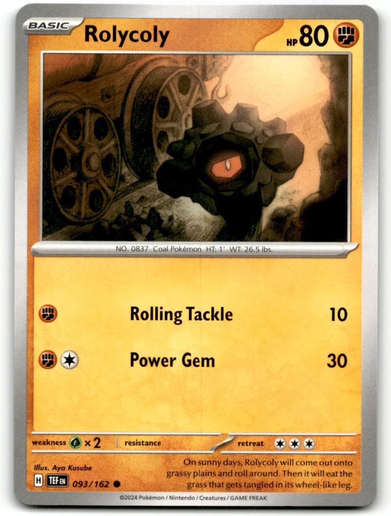 Pokemon Trading Card TCG Rolycoly #93 | eBay