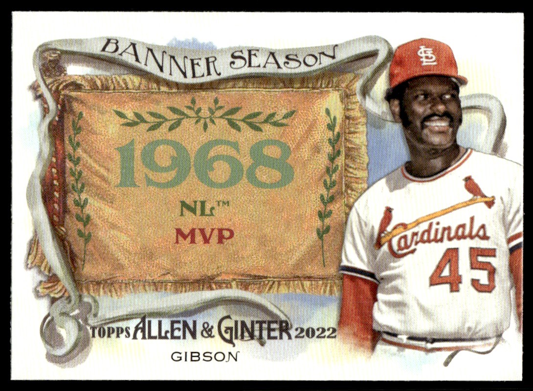 2022 Topps Allen & Ginter Banner Seasons Bob Gibson #BS-1